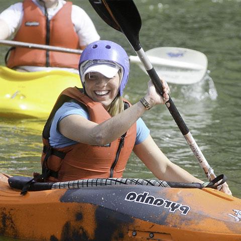 girl in a kayak